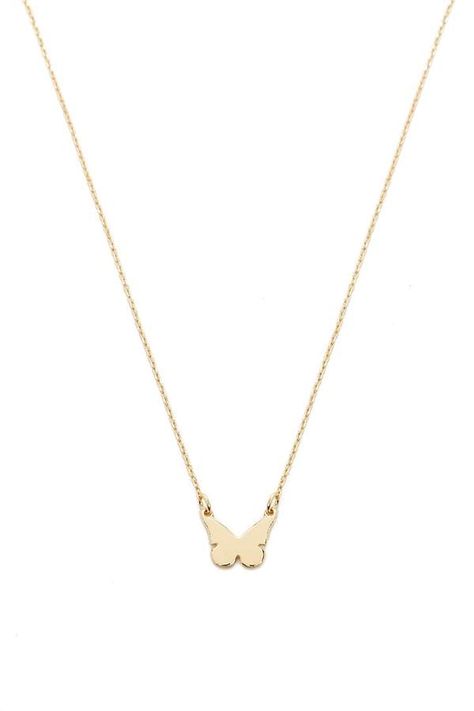 ~CLICK TO BUY~Forever 21 Butterfly Charm Necklace Anchor Chain, Baby Phat, Butterfly Charm, Girly Jewelry, Cute Fits, A Butterfly, Cute Jewelry, Shop Dresses, Lobster Clasp