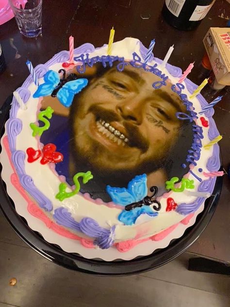 Post Malone Birthday Cake, Post Malone Party, Post Malone Birthday Party, Post Malone Cake, 21 Bday, Birthday Goals, Surprise Party, Boyfriend Birthday, Pooh Bear