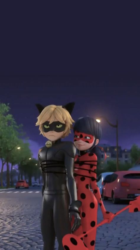 Miraculous Wallpaper Explore more Animated, Cat, Computer, Italian, Japanese wallpaper. https://www.whatspaper.com/miraculous-wallpaper/ Anime Miraculous Ladybug, Ladybug Und Cat Noir, Tikki Y Plagg, Mlb Wallpaper, Wallpaper Winter, Wallpaper Retro, Ladybug And Cat Noir, Ladybug Wallpaper, Miraculous Ladybug Oc