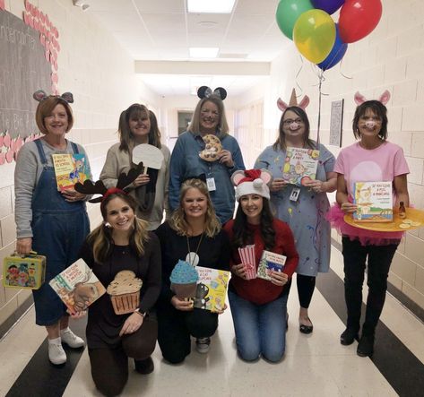 We like to have fun too! We all coordinate our costumes for Character Day. This year was: If You Give a... If You Give a Pig a Party, If You Give a Mouse a Cookie, If You Give a Pig a Pancake, If You Give a Moose a Muffin, If You Take a Mouse to School, If You Give a Cat a Cupcake, If You Take a Mouse to the Movies, If You Give a Dog a Donut! Give A Dog A Donut Costume, If You Give A Mouse A Cookie Halloween Costume, If You Give A Pig A Party Costume, If You Give A Dog A Donut Costume Teacher, Moose A Muffin Costume, If You Give A Dog A Donut Costume, If You Give A Cat A Cupcake Costume, If You Give A Moose A Muffin Costume, If You Give A Pig A Pancake Costume