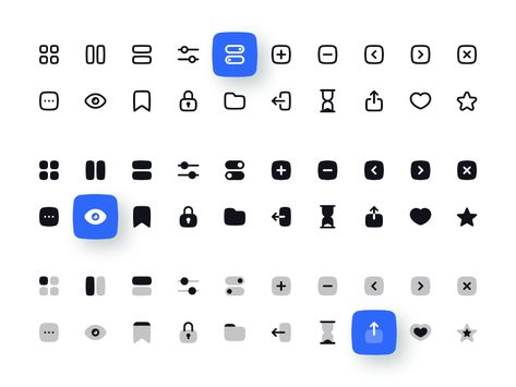 User Interface Icon Set by Dima Groshev 🔥 UX/UI on Dribbble Icons For Presentations, Setting Icon, Material Icons, Icon Ui, Settings Icon, Solid Icons, Ui Website, Icon Set Design, Ui Ux App