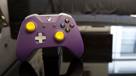 I used the Xbox Design Lab to (almost) make a GameCube controller | TechRadar Xbox Design, Custom Xbox One Controller, Custom Xbox, Gamecube Controller, Controller Design, Xbox Controller, Xbox One Controller, Bright Purple, Design Lab