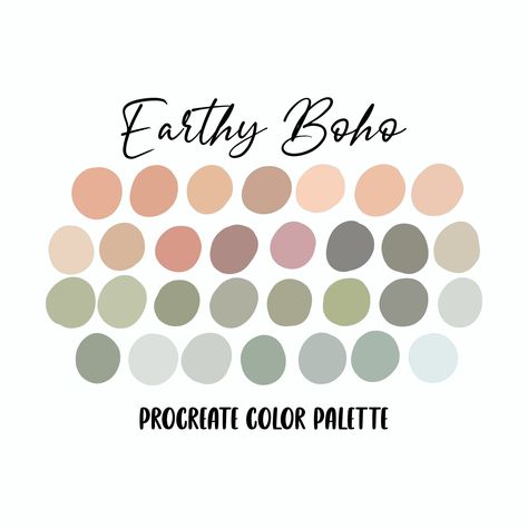 Calming Tones Color Pallets, Earth Pastel Color Palette, Earth Tone Pastel Color Palette, Boho Pastel Color Palette, Boho Nursery Color Palette, Neutral Tones Color Palette, Neutral Boho Color Palette, Natural Colour Palette Earth Tones, Earth Tone Color Palette Wedding