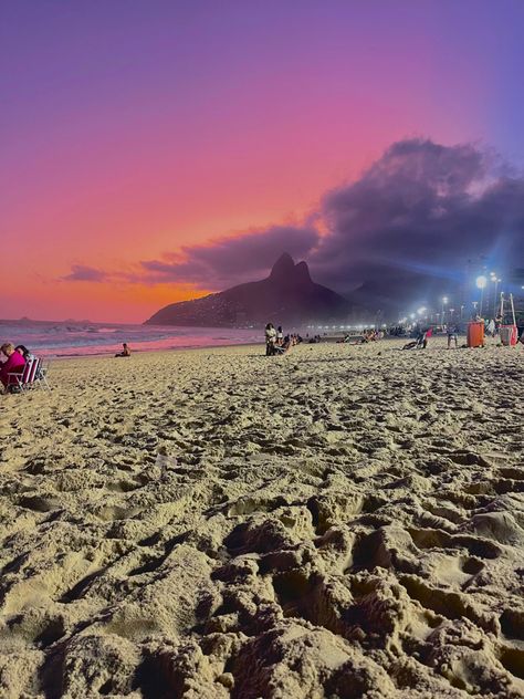 Brazil Night, Brazil Sunset, Brazil Beach Aesthetic, Brazil At Night Aesthetic, Brazil Life, Brazil Beaches, Beach Sunset Photography, Rio Sunset, Venezuela Beaches