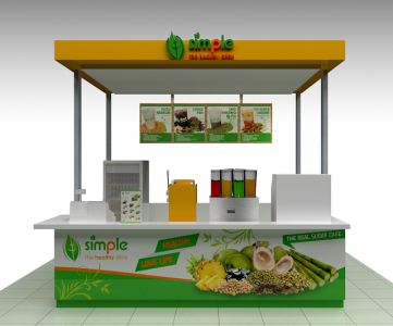 Orange Juice Bar Kiosk Healthy Drink Retail Booth For Mall Juice Kiosk, Bar Cart Design, Diy Lemonade Stand, Food Stall Design, Juice Bar Design, Smoothie Juice, Bar Counter Design, Sugarcane Juice, Food Kiosk