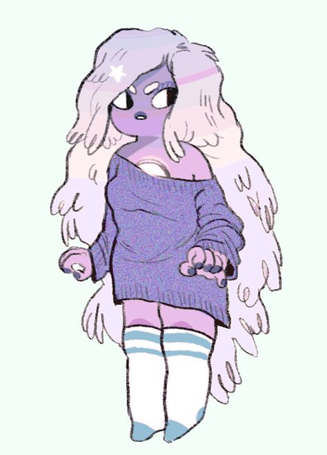 Amethyst Su Fanart, Sapphire Oc Steven Universe, Amethyst Redesign, Steven Universe Character Design, Amethyst Steven Universe Fanart, Emily Partridge, Amethyst Fanart, Su Amethyst, Steven Universe Amethyst