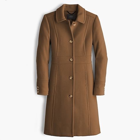 Italian double-cloth wool lady day coat with Thinsulate® Lady Day Coat, Best Rain Jacket, Jcrew Coat, Brown Wool Coat, Woolen Coat, Women's Coats & Jackets, Women's Coats, Outerwear Women, Ladies Day