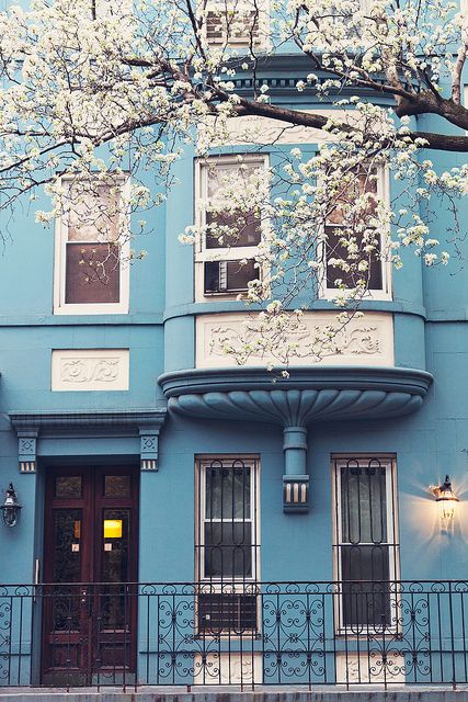 The Blue House. by Moeys Photography, via Flickr Bujo Aesthetic, Everything Is Blue, Pintura Exterior, Blue Pastel, Aesthetic Background, Feeling Blue, Facade House, Blue House, The Doors