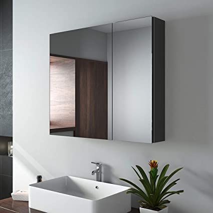 Bathroom Wall Storage Cabinets, Mirror Cabinet With Light, Toilet And Bathroom, Toilet And Bathroom Design, Bathroom Wall Storage, Wall Storage Cabinets, Wall Mounted Bathroom Cabinets, Shaving Cabinet, Double Sided Mirror