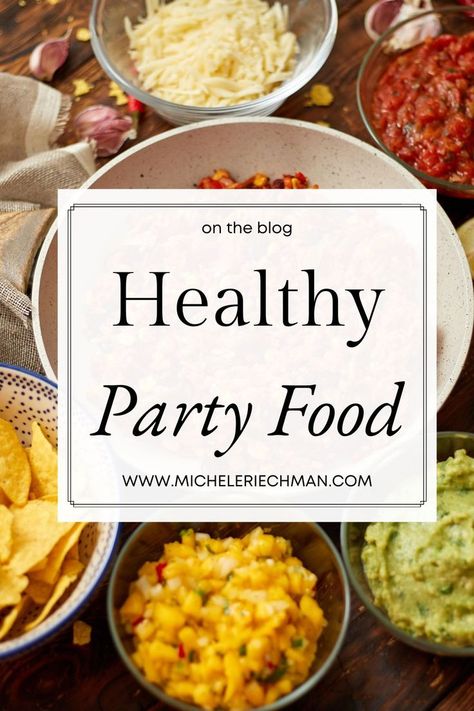 Healthy party food ideas Healthy Birthday Meals, Healthy Snack Table Ideas Party, Healthy Birthday Food, Healthy Entertaining Food, Healthy Buffet Food Ideas, Healthy Snacks For Party, Healthy Birthday Party Food, Veggie Party Food, Healthy Appetizers For Party