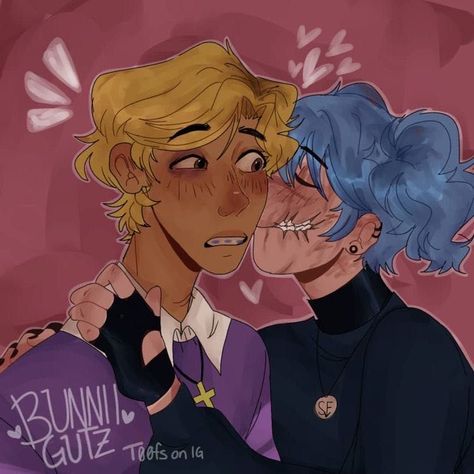 #fanfiction Salxtravis Fanart, Sal Fisher X Travis Phelps Kiss, Sally Face Fanart Sal X Travis, Sal Fisher X Travis Phelps, Travis Phelps Fanart, Salvis Sallyface, Sal And Travis, Travis X Sal, Sally X Travis