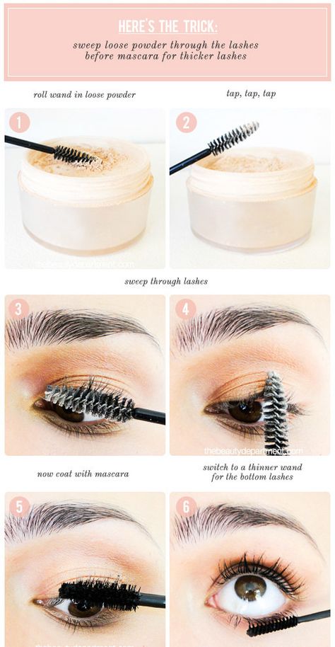 Your endless search for a clump-free life ends TODAY. Teknik Makeup, Apply Mascara, Hacks Every Girl Should Know, Mascara Tips, The Beauty Department, How To Apply Mascara, Diy Beauty Hacks, Girl Tips, Loose Powder