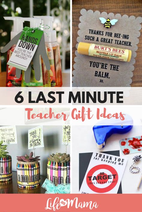 Teachers are amazing and deserve all the gratitude in the world, but sometimes special occasions or the end of the school year sneaks up on us, and we are empty handed. Here are 6 last minute teacher gift ideas to help you feel prepared! You're The Balm, Gift Ideas For Teachers, Appreciation Gifts Diy, Teacher Appreciation Gifts Diy, Ideas For Teachers, Teacher Gift Ideas, Teachers Diy, Teachers Day Gifts, Employee Appreciation Gifts