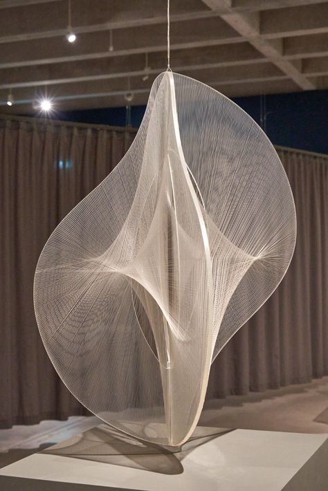 Naum Gabo �— Constructions for Real Life exhibition. | by Sean Crosslind | Medium Floating Sculpture, Corner Niche, Naum Gabo, Butterfly Sculpture, Fabric Installation, Kinetic Sculpture, Status Quo, Art Movement, In Space