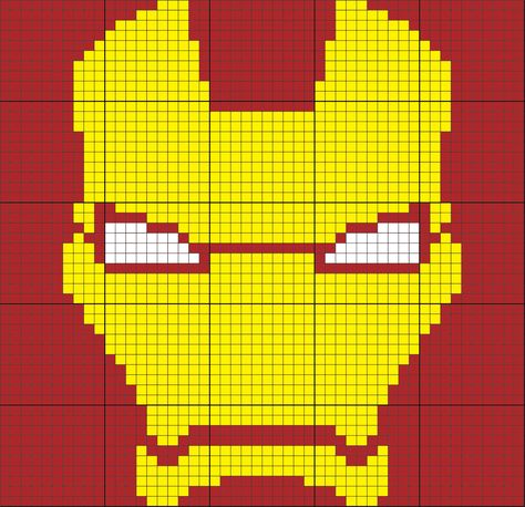 Iron Man Mask 50 x 50 C2C Graph Graphgan #Crochet #Graphgan #C2C #Graph Graphgan Crochet, Marvel Cross Stitch, Crochet Graphgan, Crochet Quilt Pattern, C2c Graph, C2c Crochet Blanket, Kids Knitting Patterns, Picture Blanket, Cross Stitch For Kids