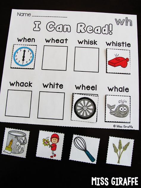 Digraphs worksheets and activities that practice the WH digraph sound in hands on fun ways Wh Digraph Activities, Wh Digraph Worksheets, Digraphs Worksheets, Digraphs Activities, First Grade Phonics, Primary Teaching, Phonics Reading, 1st Grade Worksheets, Learn English Vocabulary