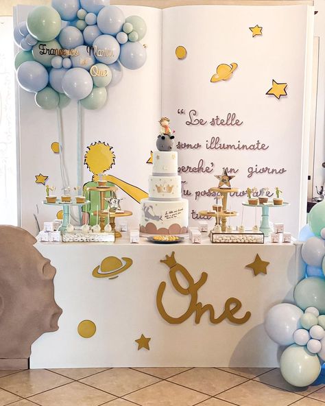 Favola Wedding & Events (@favola_wedding) posted on Instagram • Apr 9, 2021 at 12:04pm UTC Prince Birthday Decorations, Prince Party Theme, Birthday Party Paper Decorations, 1st Birthday Boy Themes, Prince Birthday Theme, Prince Baby Shower Theme, Little Prince Party, Prince Birthday Party, Prince Theme