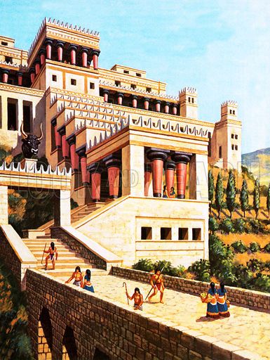 Historical articles and illustrations » Blog Archive » Arthur ... Palace Of Knossos, Knossos Palace, Imperiul Roman, Minoan Art, Starověký Egypt, Egiptul Antic, Bangunan Minecraft, Empire Romain, Ancient Greek Architecture