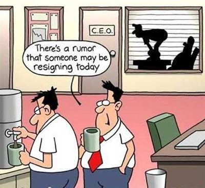 I think it may be more than a rumor. Whyatt Cartoons, Hr Humor, Work Cartoons, Office Cartoon, Accounting Humor, Workplace Humor, Teacher Memes, Card Sayings, Work Jokes