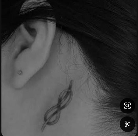 Infinity Tattoo Behind The Ear, A Knot Tattoo, My Fault Knot Tattoo, My Fault Tattoo, Culpa Mia Noah Tattoo, Knot Tattoo Culpa Mia, Sailors Knot Tattoo, Eight Knot Tattoo, Figure 8 Knot Tattoo