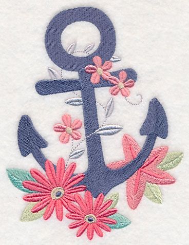 Machine Embroidery Designs at Embroidery Library! - Anchor Sketch, Machine Embroidery Designs Baby, Library Embroidery, Seashell Design, Quilt Pillow, Anchor Embroidery, Anchor Design, Embroidery Design Download, Machine Embroidery Applique