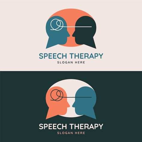 Speech Therapy Logo, Psychologist Logo, Therapy Logo, Therapist Logo, Pharmacy Art, Visit Cards, Voice Therapy, Coaching Logo, Communication Logo