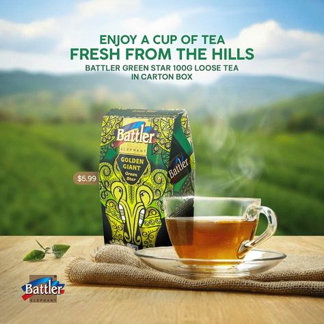 Battler Tea - Social Media Post :: Behance Tea Creative Ads Design, Chai Social Media Post, Tea Social Media Post, Tea Social Media, Outsourcing Social Media Post, Saas Social Media Post, Brand Awareness, Web Banner, Work Experience