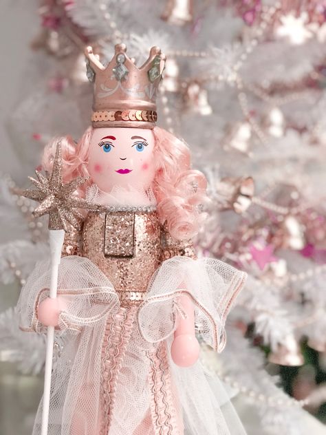 #sugarplumfairy #nutcracker #nutcrackerchristmas #princess #pink #christmas #prettydecor Victorian Christmas Dress, Girl Nutcracker, Pink Victorian Christmas, German Christmas Decorations, Pink Victorian, Op Shop, Christmas Parade, Pink Barbie, Christmas Bedroom