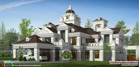 6000 Sq Ft House Plans, Colonial House Interior Design, Colonial House Interior, Modern House Design Interior, Luxury Homes Exterior, Classical House, Colonial Home, Small House Interior Design, Modern Architecture Building