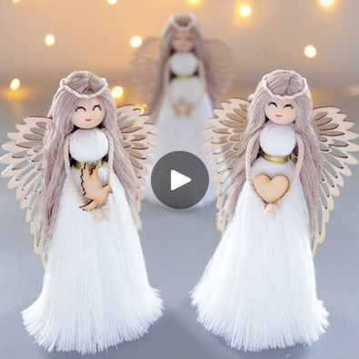 Angel For Christmas Tree, Angel Tree Ornaments Diy, Xmas Angels Crafts, Angels To Make Ideas, Xmas Angels To Make, Angel Tree Ornaments To Make, How To Make An Angel Tree Topper, How To Make Christmas Angels, Diy Tree Topper Angel