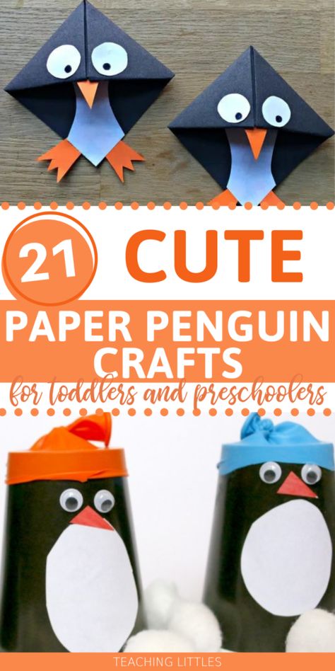 If you're looking for some adorable winter crafts, you can't beat making a paper penguin. Kids love all things penguins, and these crafts will keep them entertained for hours. Cute Winter Crafts, Paper Penguin, Winter Wonderland Background, Winter Crafts For Toddlers, Crafts Winter, Beat Making, Penguin Crafts, Crafts For Toddlers, Weaving For Kids