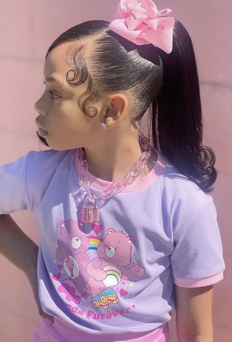 Cute Hairstyles For 10 Year, Middle School Hairstyles For Girls Black, Birthday Hair For Kids, Kids Barbie Ponytail, 6th Grade Hairstyles Black, Kids Weave Hairstyles, Hairstyles For 10 Year Girl Black, Weave Hairstyles For Kids, Christmas Hairstyles For Kids Black