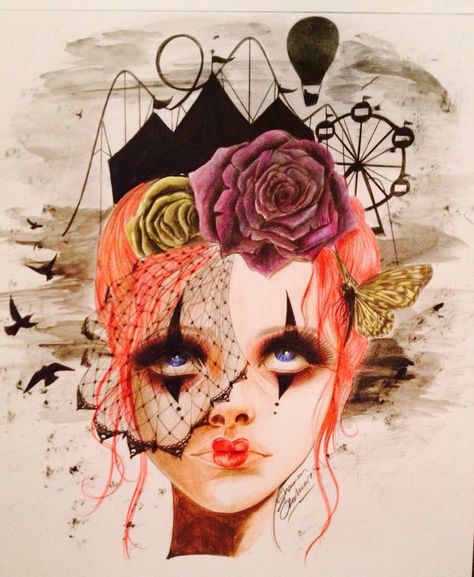 Cirque Noir Weird Art, Circus, Halloween Face, Face Makeup, Halloween Face Makeup, Google Search, Halloween, Art