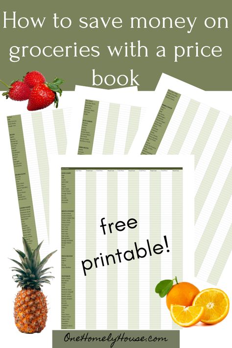 Free Printable PDF Grocery Price Tracker Grocery Price Book, Homely House, Planning Life, Happy Homemaking, Couponing For Beginners, Kitchen Planner, How To Save Money, Save Money On Groceries, Price Book