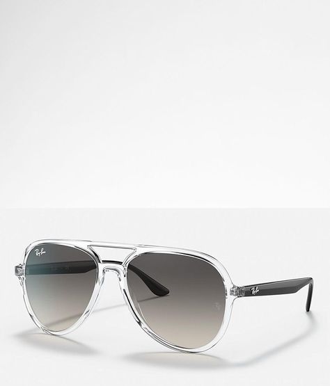 Ray-Ban® Aviator Sunglasses - Women's Sunglasses & Glasses in Transparent | Buckle Clear Sunglasses Women, Cheap Silver Aviator Sunglasses Casual Style, Women’s Sunglasses, Silver Aviator Sunglasses With Mirrored Lenses For Summer, Silver Aviator Sunglasses For Summer, Marvel Bounding, Affordable Silver Aviator Sunglasses, Ray Ban Sunglasses Women Aviators, Silver Aviator Sunglasses With Uv Protection