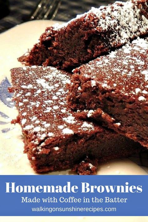 Leftover Coffee Uses, Leftover Coffee Recipes, Brownies With Coffee, Easy Delicious Desserts, Food Dessert Recipes, Fall Coffee Recipes, Leftover Coffee, Easy Impressive Dessert, Chocolate And Coffee