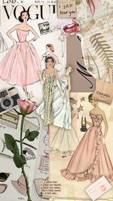 Shuffle Aesthetic, Pastel Cottagecore, Vintage Fashion Sketches, Kaptan Jack Sparrow, Collage Moodboard, Fashion Dream Job, Princess Wallpaper, Fashion Vogue, Green Pastel