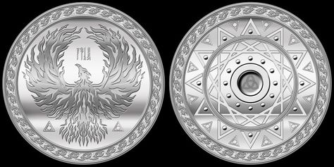 Fantasy Coin, LLC creates high quality coins based on fictional places.  We create exclusive designs for use as board game accessories, for RP, LARP, or just for fun!  We also seek to gain licensing agreements with film and game publishers to bring their fictional currencies to life. http://prefundia.com/projects/view/fantasy-coins-for-any-occasion/445 Fictional Currency, Fantasy Money, Fantasy Study, Fantasy Coins, Fictional Places, Magic Coins, Gold Bullion Coins, Coin Games, Currency Design