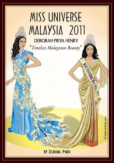 Miss Universe Malaysia 2011 Postcard (Deborah Priya Henry) Miss Universe Malaysia, Universe Art, Miss Universe, Formal Dresses Long, Art Collection, Universe, Formal Dresses, Beauty, Art