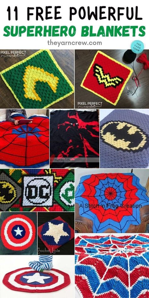 Superhero Blanket, Jordan Gift, Superhero Decorations, Baby Superhero, Bernat Baby Blanket, Crochet Patterns Free, Crochet Hack, Star Blanket, Mode Crochet