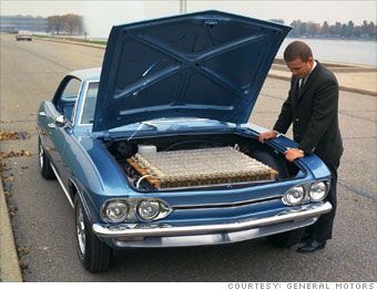 1964 Chevrolet Corvair Electrovair II - I wonder if my dad would go for this idea when we restore his '65 Mustang Fastback? Probably not, but it's a cool idea.... - LGMSports.com 65 Mustang Fastback, Diy Electric Car, Car Conversion, Electric Car Conversion, Chevy Corvair, Green Cars, 65 Mustang, Chevrolet Corvair, Car Purchase