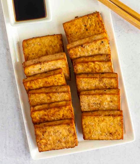 Easy Baked Tofu, Extra Firm Tofu Recipes Easy, Baked Tofu Recipes Easy, Tofu Recipes Healthy Easy, How To Cook Tofu, Baking Tofu, How To Bake Tofu, Best Baked Tofu, Baked Tofu Recipes