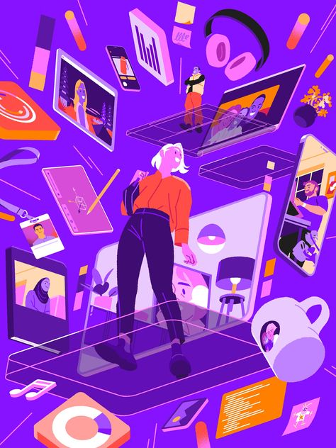 FDM Group – illustrations :: Behance Computer Illustration Design, Fintech Illustration, Connected Illustration, Corporate Illustration, Industry Illustration, Tech Illustration, App Illustration, Phone Illustration, Book Illustration Layout