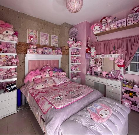 My melody room My Melody Bedroom Ideas, My Melody Room Ideas, My Melody Room Decor, My Melody Themed Room, My Melody House, My Melody Bedroom, Melody Bedroom, My Melody Room, Melody Room