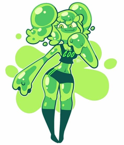 Slime Character Design, Slime Character Art, Slime Drawing, Slime Character, Slime Oc, Slime Girl, Arte Sketchbook, Monster Girls, Dessin Adorable