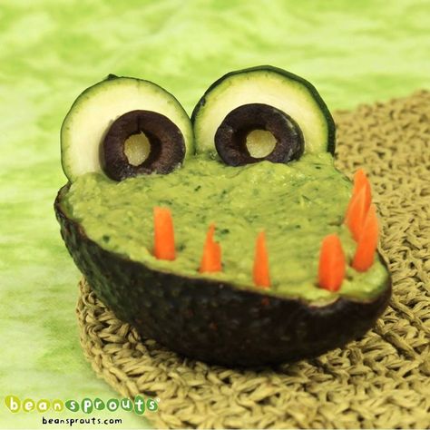 Crocodile Mouth, Decorações Com Comidas, Taco Party, Family Ideas, Bean Sprouts, Snacks Für Party, Fun Kids Food, Food Crafts, Aioli