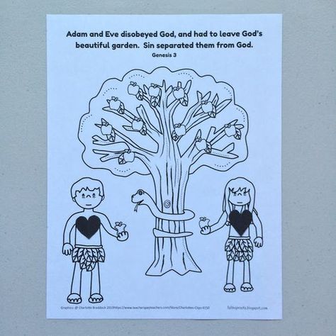 Adam and Eve sinned activity sheet for preschoolers. Adam And Eve Fall Into Sin Craft, Sin Separates Us From God Craft, Adam And Eve Sin Craft For Kids, Honesty Craft, Adam And Eve Craft Preschool, Sin Separates Us From God, God Coloring Pages, Adam And Eve Craft, Adam And Eve Bible