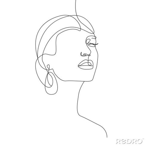 Outline Of Woman Face, Timeline Website, Makeup Artist Cards, Lab Art, Painting Shoes, Canvas Embroidery, Girl Face Tattoo, Labs Art, Female Face Drawing