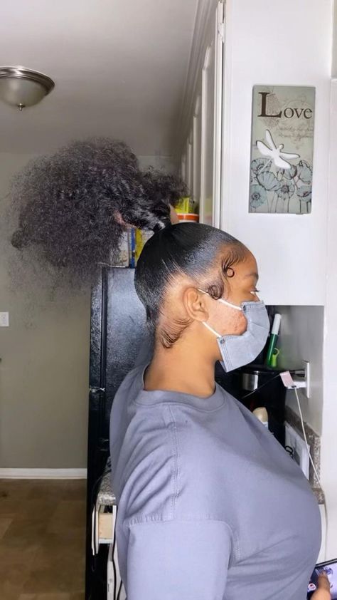 mid curly ponytail 😍😍 | Cute ponytail hairstyles, Girl hairstyles, Hair styles Super Curly Ponytail, High Deep Wave Ponytail Weave, Ponytail With Deep Wave Hair, Curly Bundle Ponytail, Poodle Ponytail Hairstyle, Curly Genie Ponytail Weave, High Ponytail Hairstyles For Black Women Weave Curly, Curly Frontal Ponytail, High Curly Ponytail Weave Short