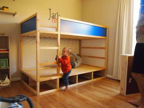 Kura Bed Hack, Ikea Bunk Bed, Beds Ideas, Ikea Kura Bed, Kura Bed, Ikea Kura, Ikea Bed, Shared Bedroom, Shared Room